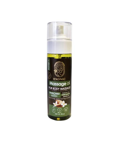روغن ماساژ بدن اکسونیک حاوی روغن بادام شیرین و روغن یاس